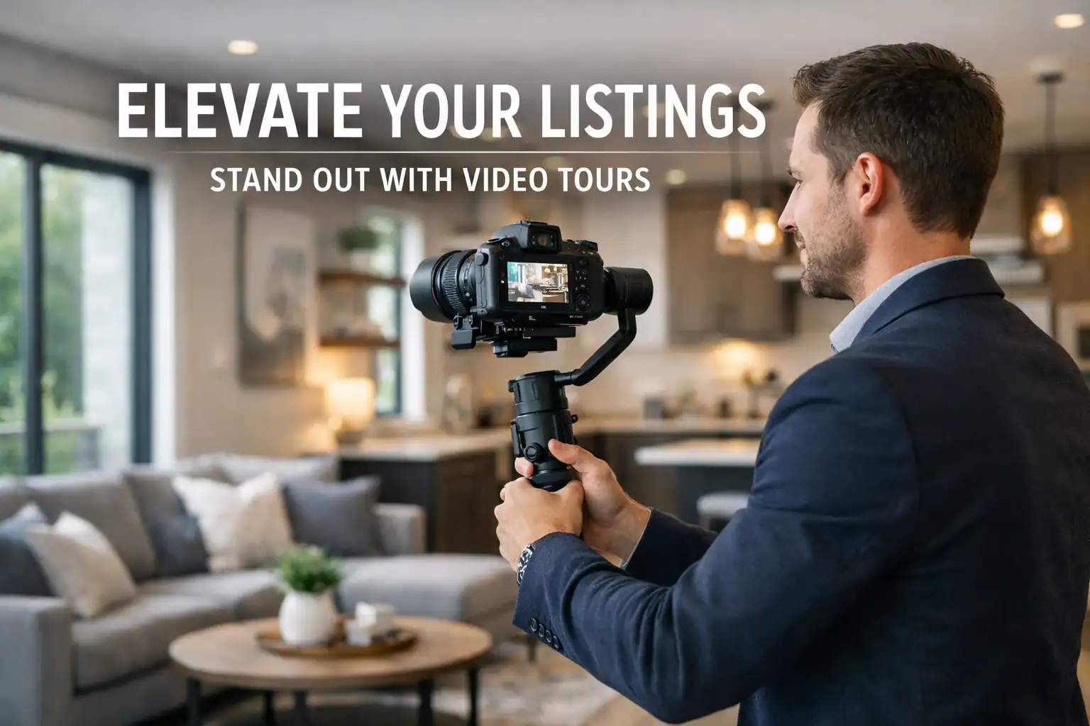 Real estate agent creating listing marketing content for 2026