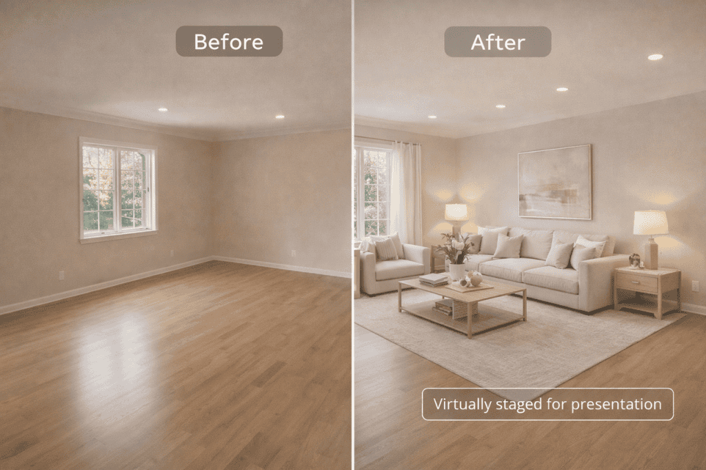 AI staging & AI edits 